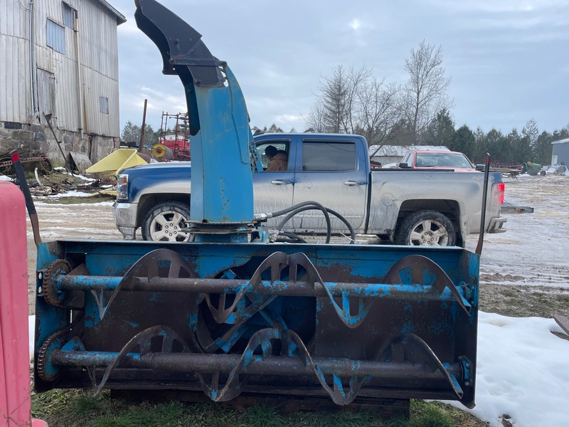 Snow Removal  Astron Snow Blower 7ft - Hydraulic Drive & Double Auger - Skid Steer + Quick Attach Photo